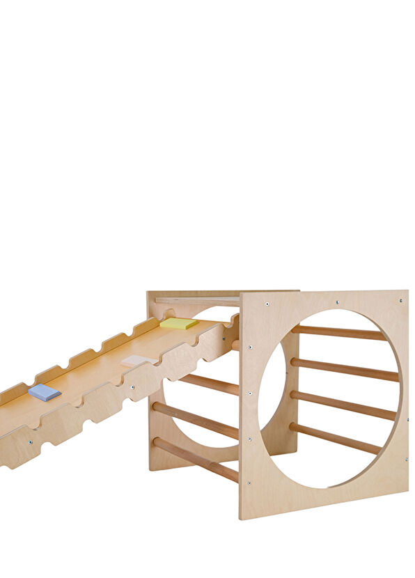 Orfis Kids Montessori Ahşap Çocuk Pikler Karesi Üçgen ve Rampa Üçlü Set - 3