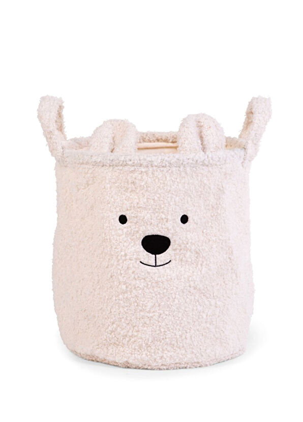 Childhome Teddy White Children's Room Storage Box 30 cm - 1