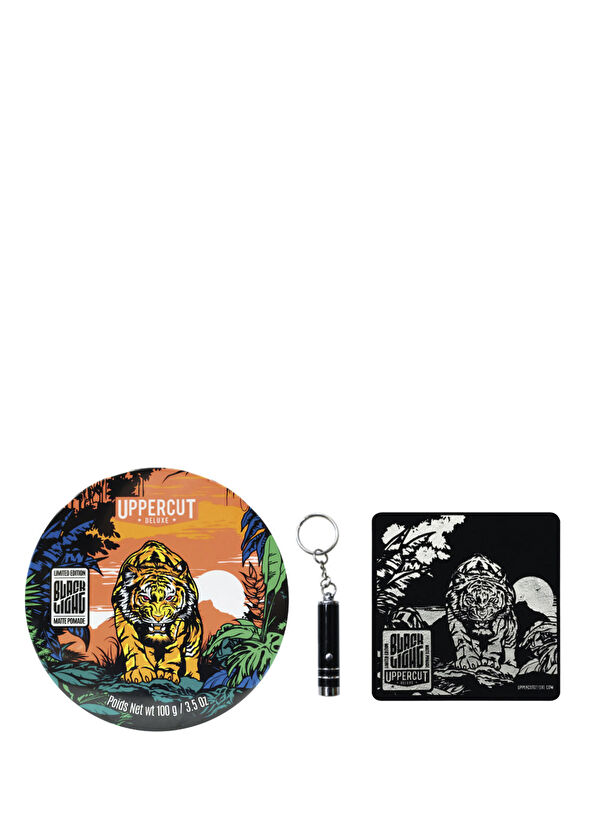Uppercut Deluxe Blacklight Matte Pomade Limited Edition Saç Şekillendirici Wax 100 gr + Koleksiyon Kutusu - 1