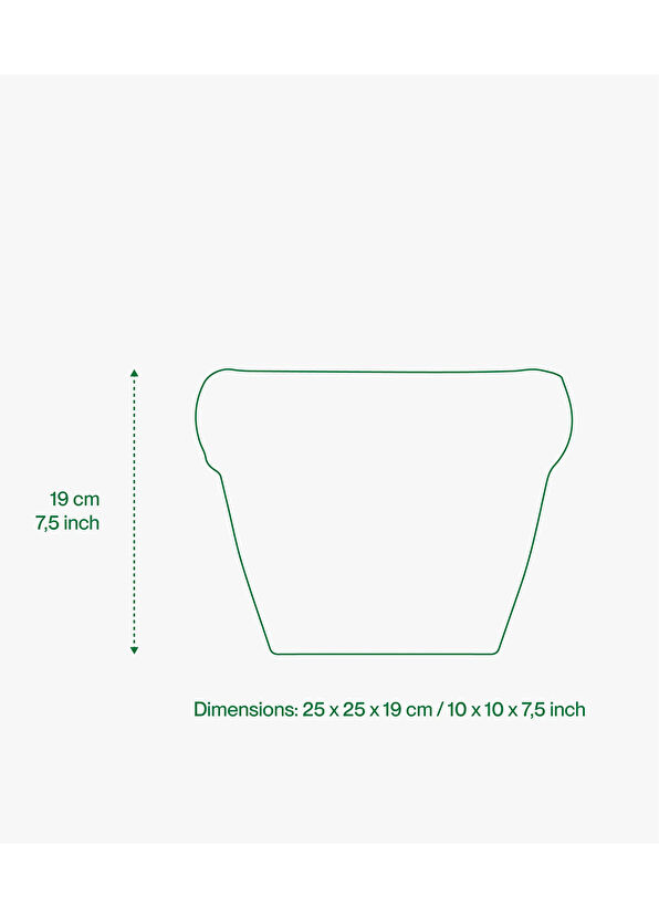 Home Studyo Pierre Sky Matte Açık Mavi Seramik Saksı - 4