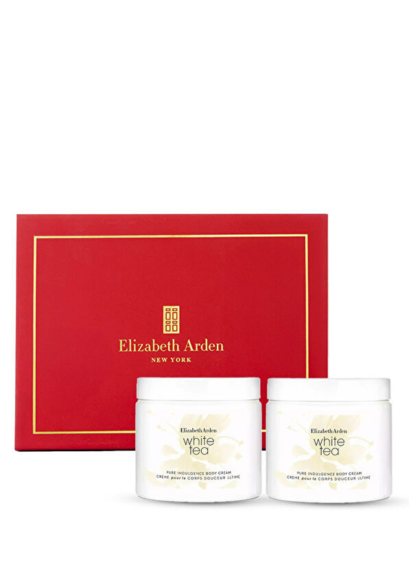 Elizabeth Arden White Tea Body Cream Moisturizing Body Cream Gift Set of 2 x 400 ml - 1