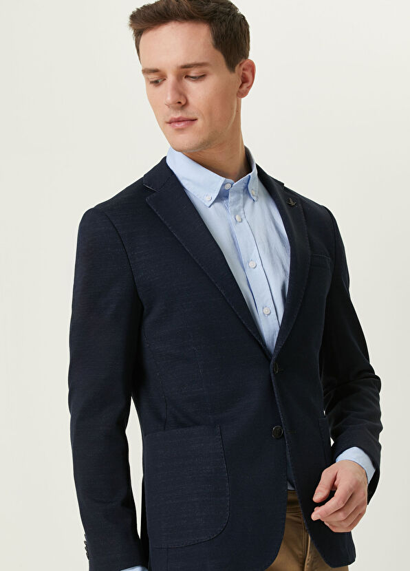 Beymen Club Lacivert Örme Ceket - 2