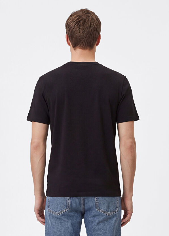 Beymen Club Black Single Jersey Basic T-Shirt - 4
