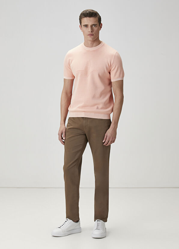 Beymen Club Kayısı Kaz Logo Jakarlı Triko - 2