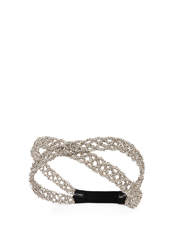 Eli Peacock Cross Silver Crystal Women's Hair Band - 1
