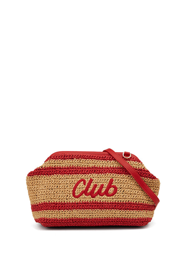 Beymen Club Kırmızı Kadın Rafya El Portföyü - 1