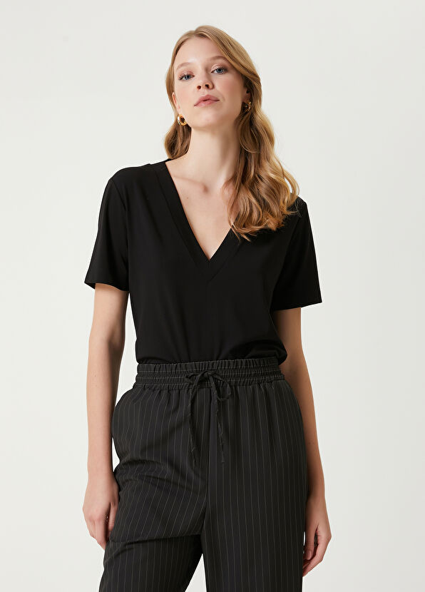 Black T-Shirt Beymen Club Black T-Shirt - 4