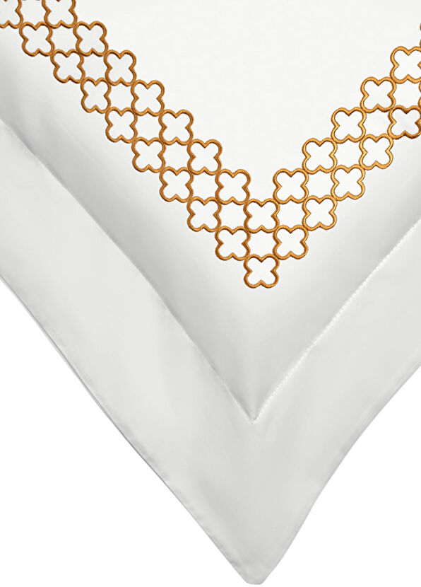 Rumija Home Verona White Cotton Satin Double Duvet Cover Set 200 x 220 cm - 2