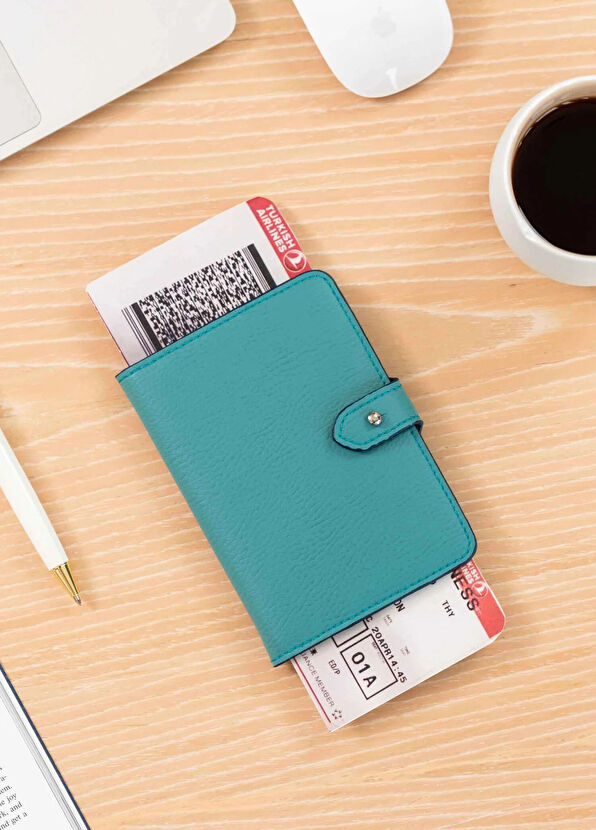 Pack'n Travel Turkuaz Pasaport Kılıfı ve Valiz Tagi - 2