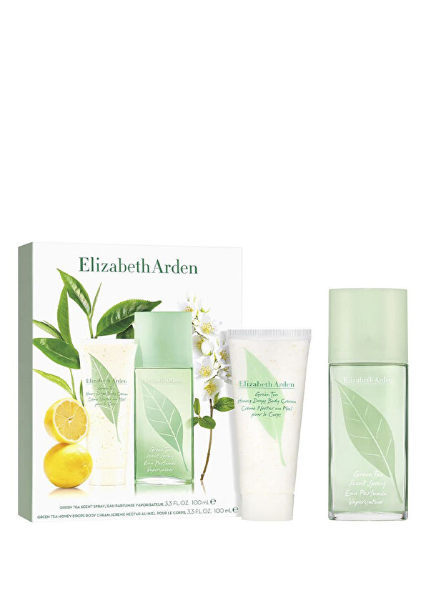 Elizabeth Arden Green Tea Scent Spray 100 ml + Honey Drops Body Cream 100 ml Women's Perfume Set - 1