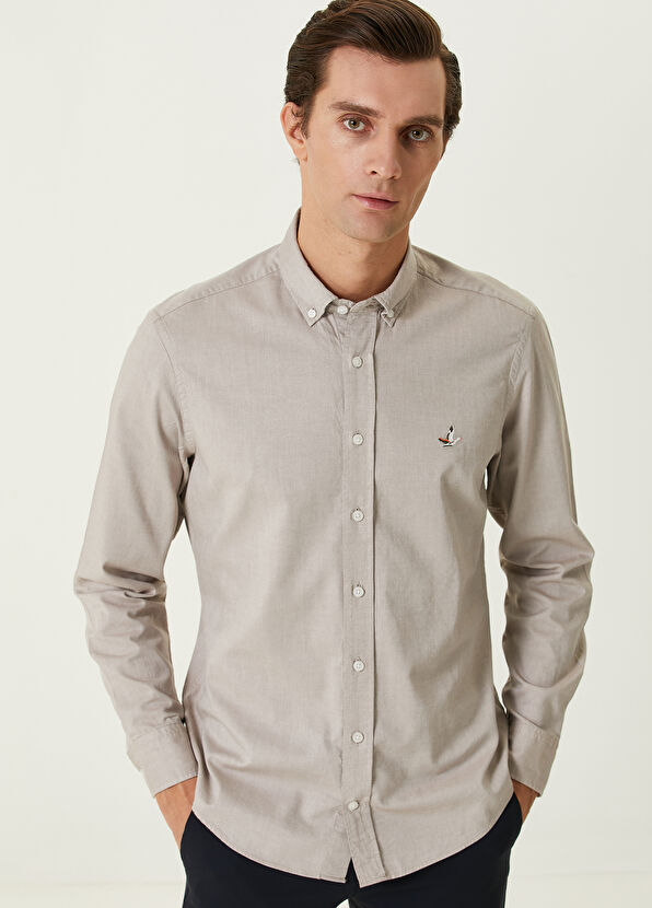 Comfort Fit Vizon Oxford Gömlek Beymen Club Comfort Fit Vizon Oxford Gömlek - 2