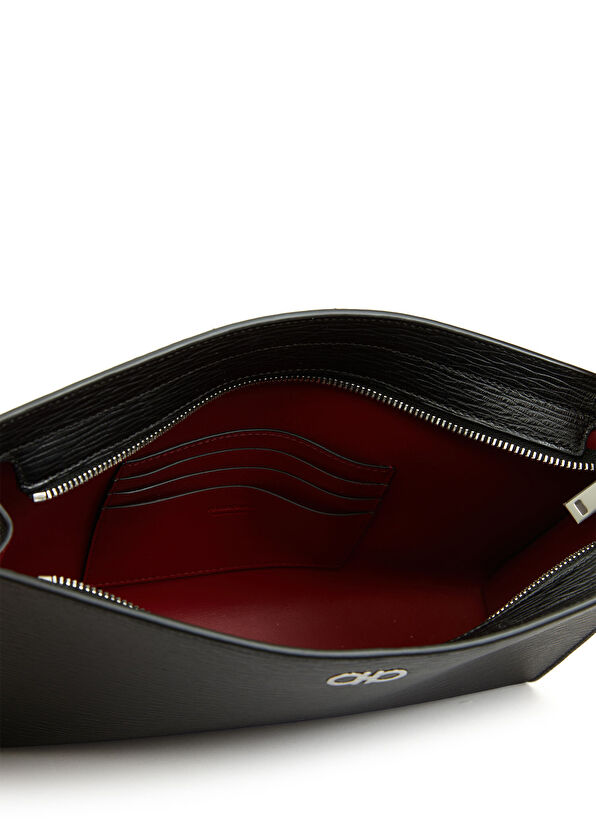 Siyah Erkek Deri El Portföyü - Görsel 5