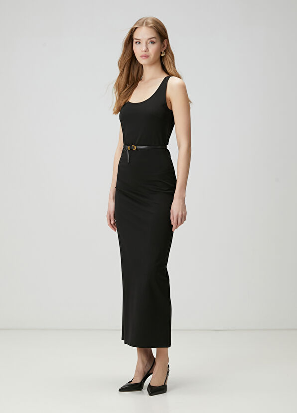 Beymen Club Black Midi Dress - 1