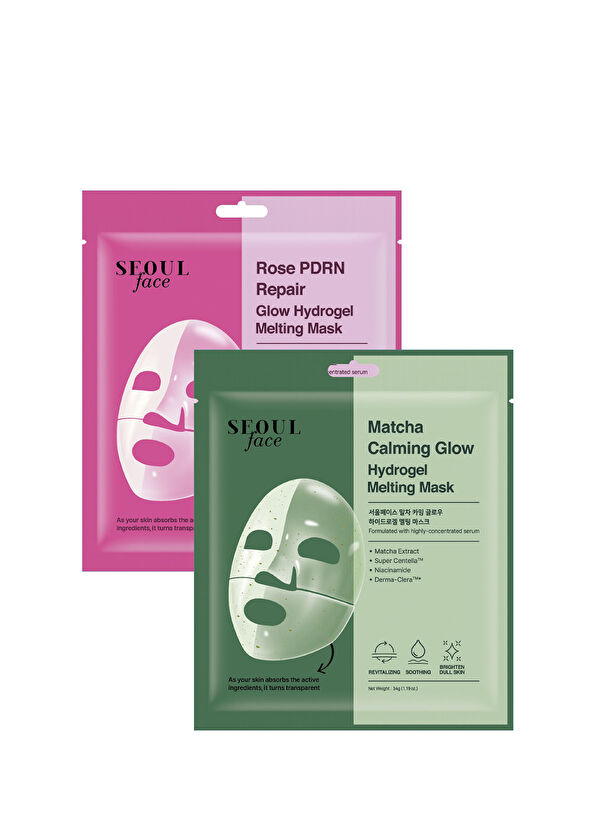 Dermal Rose Rose Moisturizer and Matcha Melting Glow Mask Set - 1
