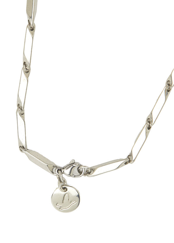 Beymen Club Silver Men's Steel Chain Necklace - 2