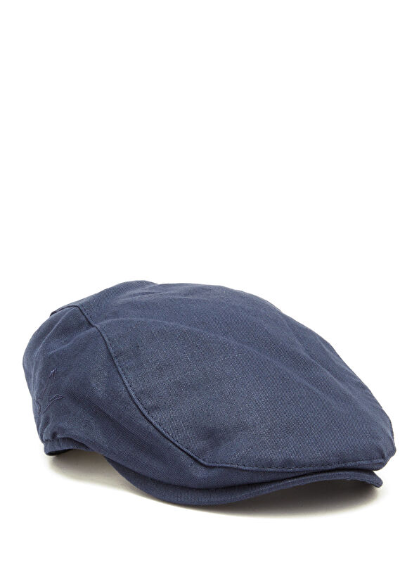 Beymen Club Navy Blue Linen Cap Hat - 1