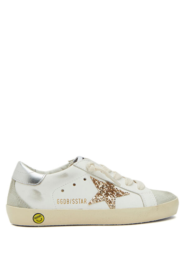 Golden Goose SuperStar Çok Renkli Çocuk Deri Sneaker - 1