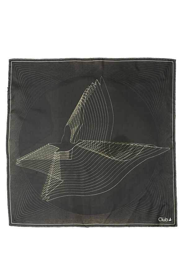 Beymen Club Black Silk Scarf - 2