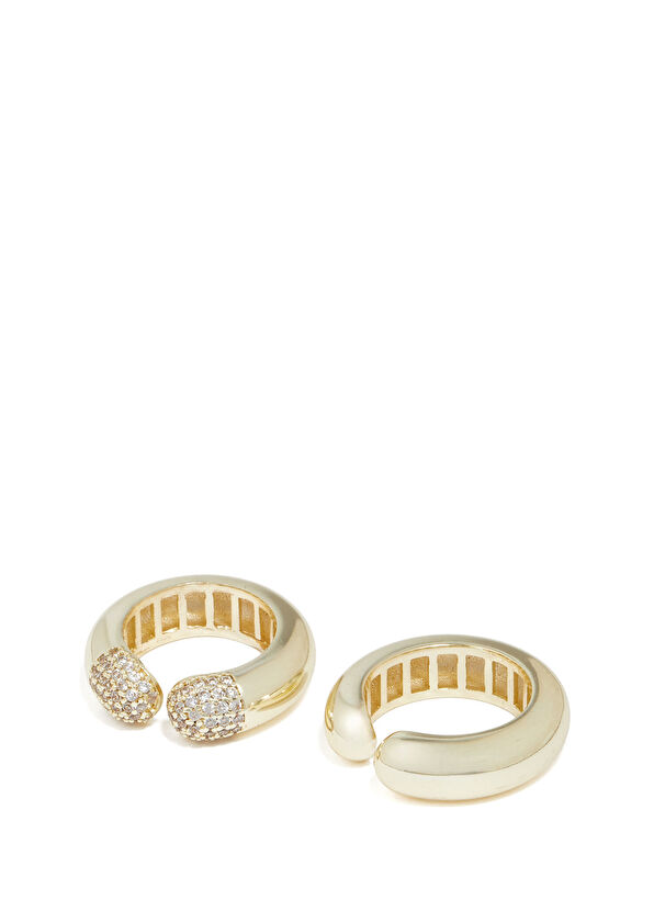 Gold Taşlı Kadın Yüzük - Görsel 3