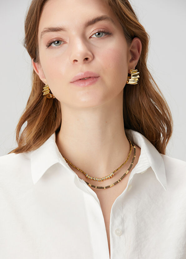 Beymen Club Gold Stones Women's Necklace - 1