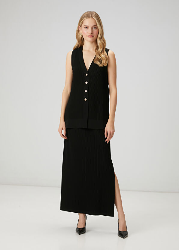 Beymen Club Siyah Maksi Triko Etek - 1