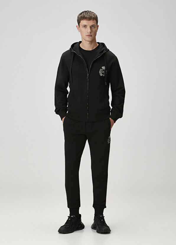 Dolce&Gabbana Siyah Kapüşonlu Sweatshirt - 2