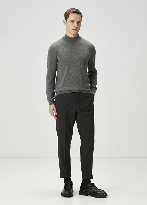 Beymen Club Antrasit Kaşe Yün Pantolon - 1