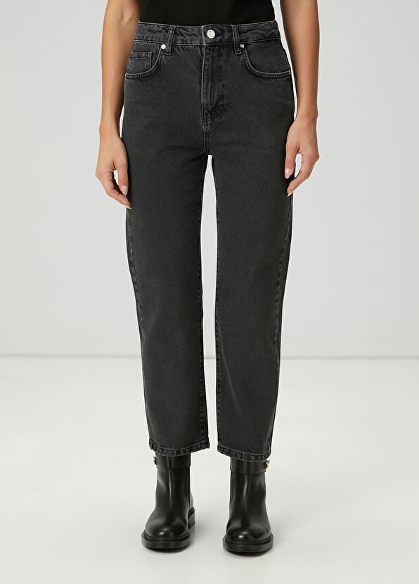 Beymen Club Siyah Crop Flare Jean Pantolon - 2