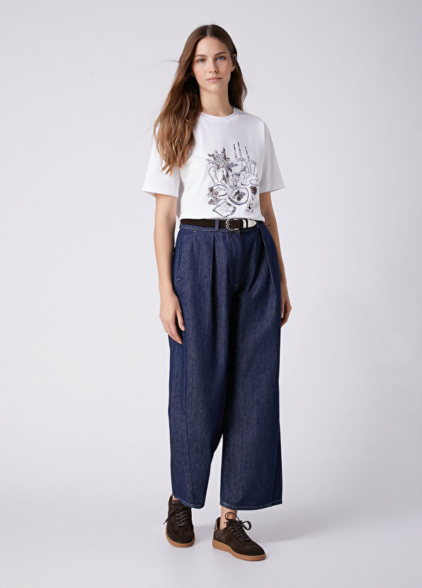 Beymen Club Kırık Beyaz Baskılı T-shirt - 3