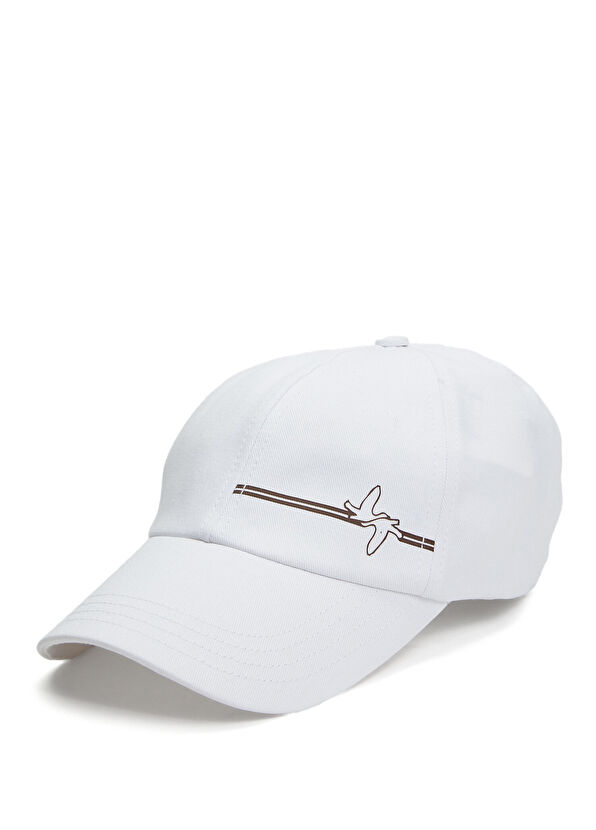 Beymen Club Beyaz Logo Detaylı Erkek Şapka - 1