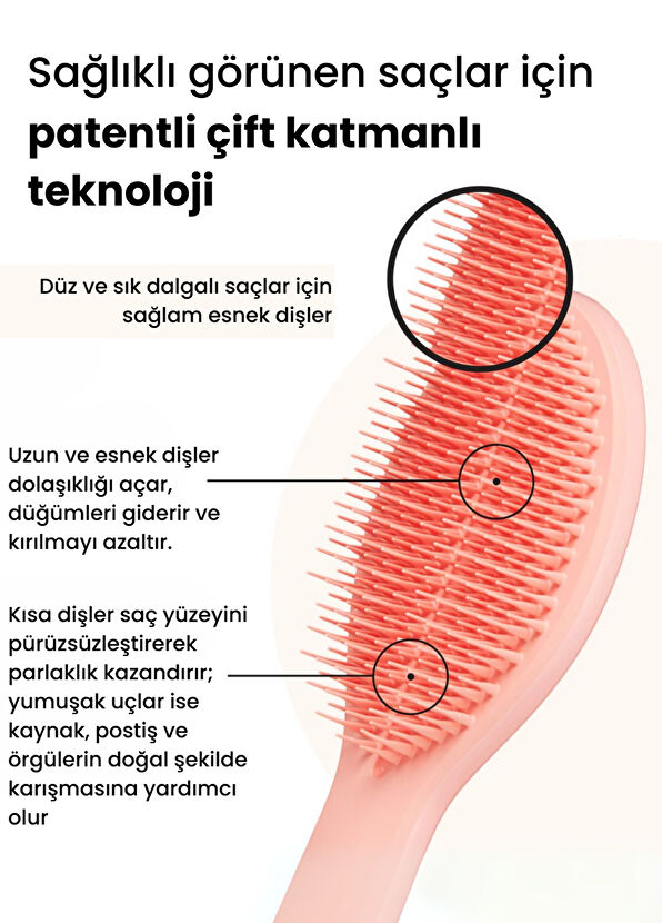 Tangle Teezer The Ultimate Styler Peach Glow Saç Fırçası - 2