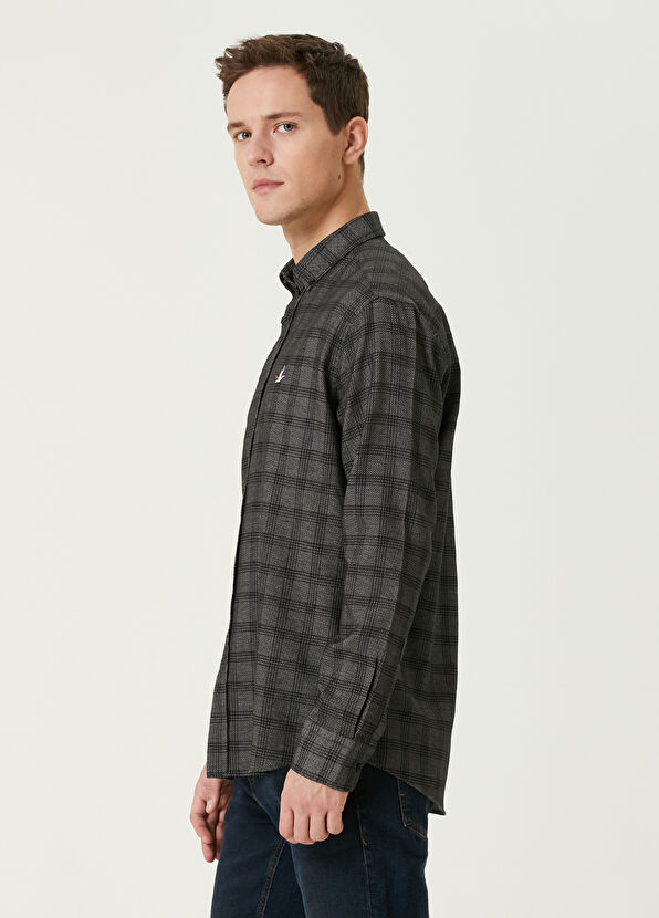 Beymen Club Comfort Fit Siyah Petek Ekose Desenli Gömlek - 3