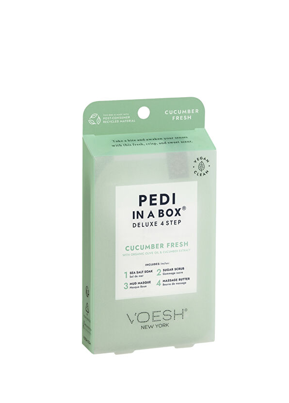 Voesh New York Pedi In A Box Deluxe Cucumber Fresh 4-Step Pedicure Set - 1