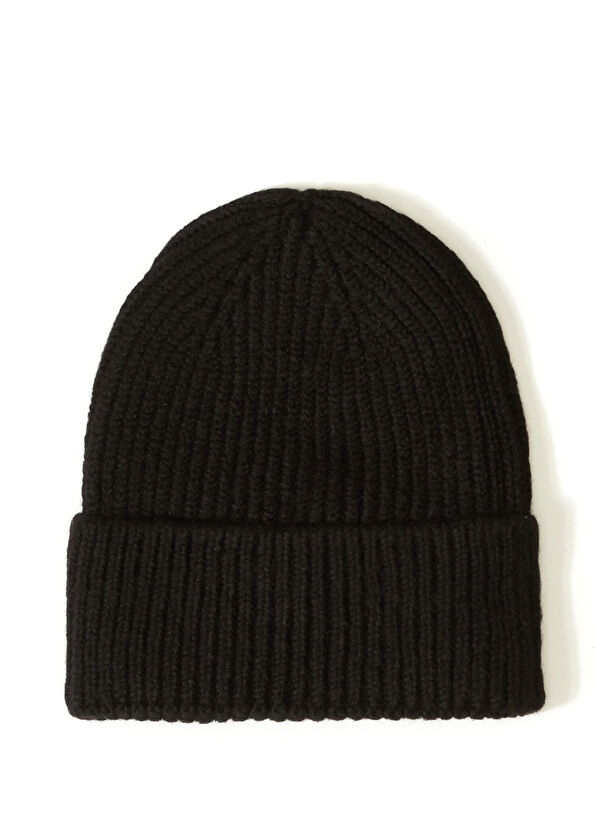 Beymen Club Black Logo Detailed Unisex Beanie - 2