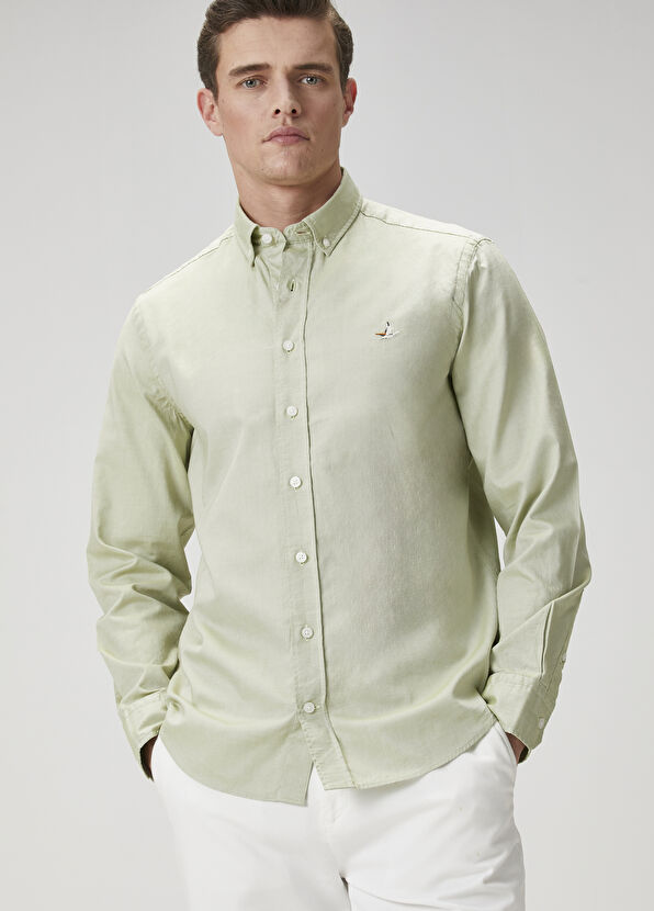 Beymen Club Comfort Fit Green Shirt - 1
