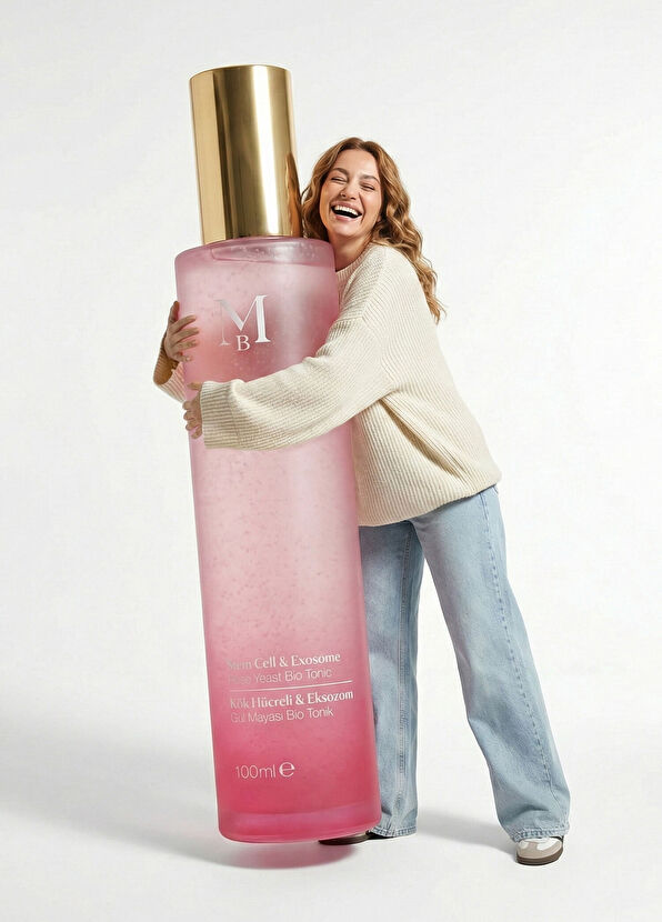 Misbahçe Firming and Anti-Blemish Rose Stem Cell & Exosome Rose Yeast Bio Tonic 100 mL - 3