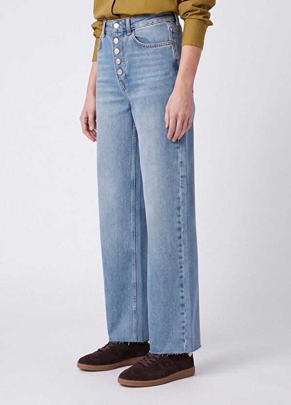 Beymen Club Blue Wide Leg Jeans - 3
