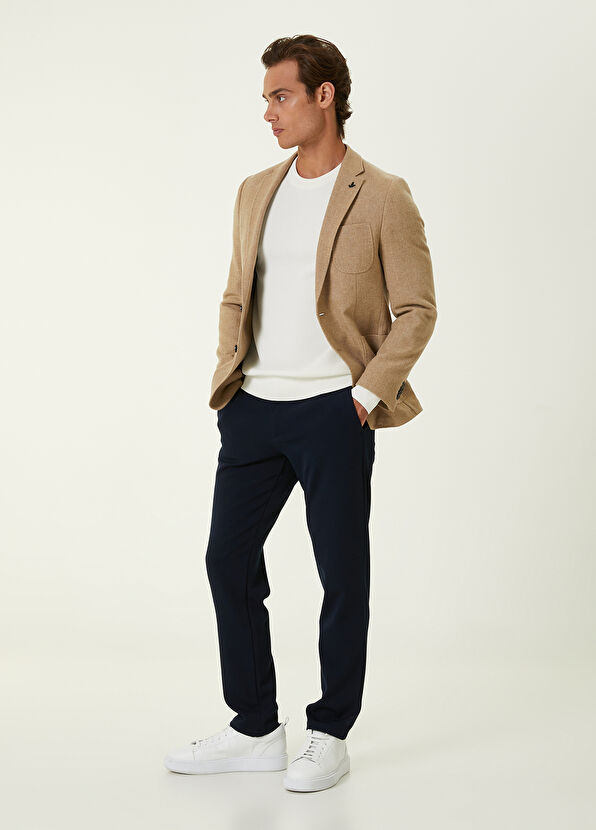 Beymen Club Beyaz Petek Örgü Dokulu Kazak - 2