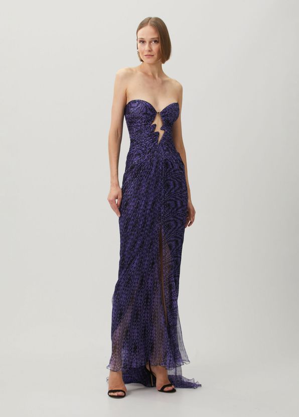 Maria Lucia Hohan Verity Purple Maxi Evening Dress - 3