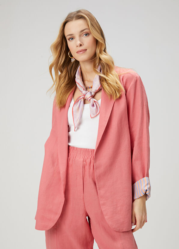 Beymen Club Pembe Keten Ceket - 1