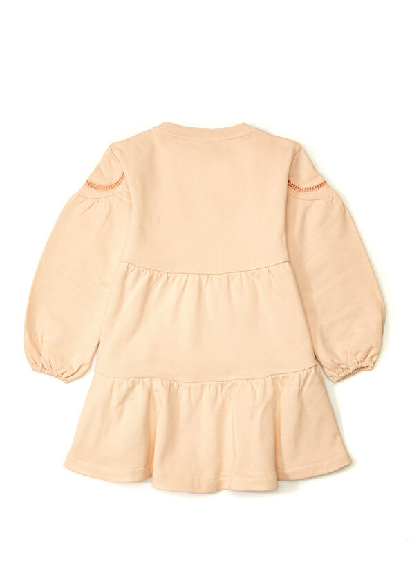 Etro Bej Baskılı Kız Çocuk Elbise - 2