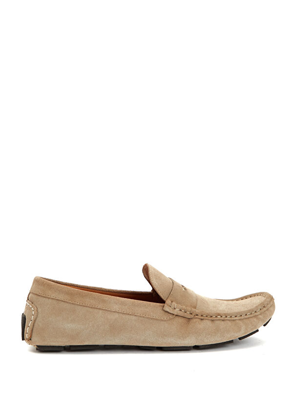 Beymen Club Bej Erkek Süet Loafer - 1