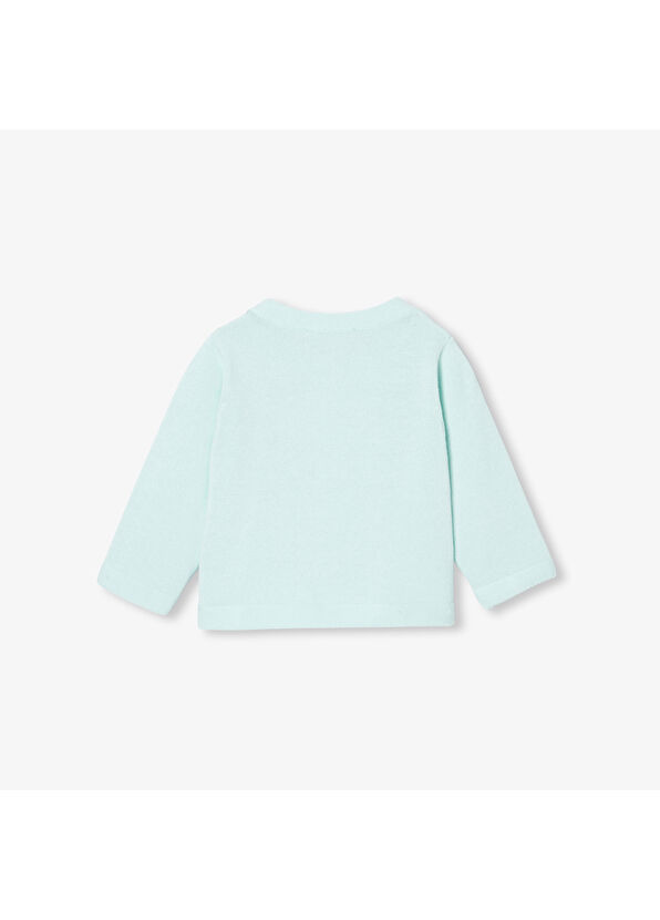 Jacadi Paris Su Yeşili Haroşa Örgü Erkek Bebek Hırka - 2