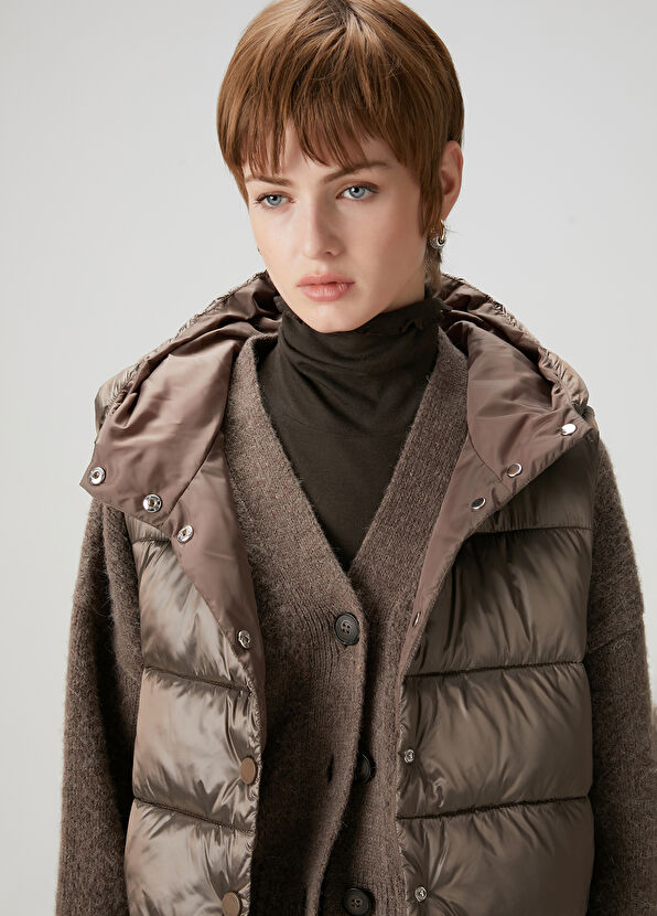 Beymen Club Vizon Kapüşonlu Puff Yelek - 2