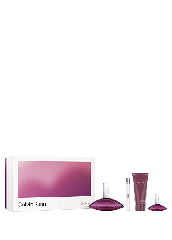Calvin Klein Euphoria Women EDP 100 ml Parfüm + Vücut Losyonu 100 ml + EDP 15 ml Parfüm + EDP 10 ml Parfüm Kadın Parfüm Seti - 1