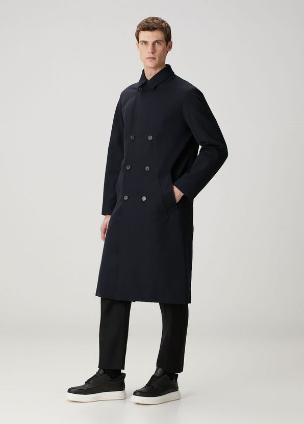 A.P.C. Lacivert Pardösü - 3