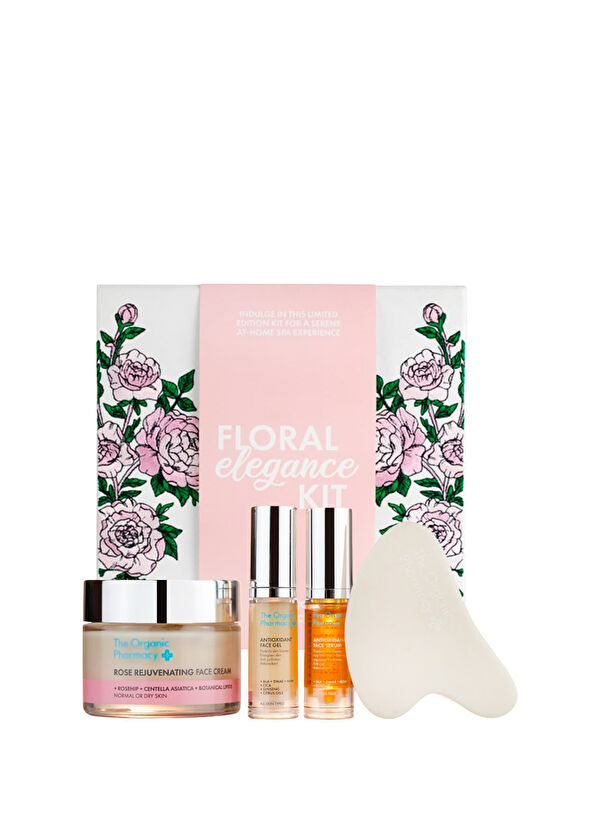 The Organic Pharmacy Floral Elegance Kit Çiçek Işıltısı Besleyici ve Nemlendirici Cilt Bakım Seti - 1
