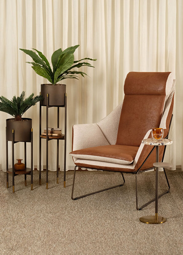 Sürton Kafes Kahverengi Krem Taba Berjer - 2