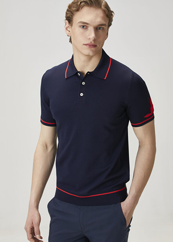 Beymen Club Navy Blue Polo Knitwear - 1