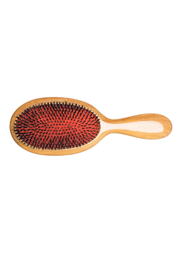 Mason Pearson Popular Bristle Nylon BN1W Wood Geniş Saç Fırçası - 4